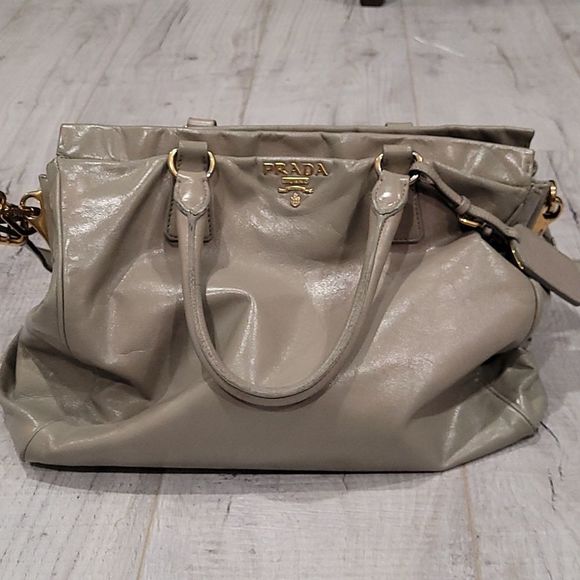 Prada Handbags - Prada Grey Tote bag